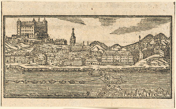 Stredoeurópsky rytec, Johan Michal Landerer – Pohľad na Bratislavu z juhu 