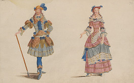 Lodovico Ottavio Burnacini – Figuríny (návrhy na divadelné kostýmy) 