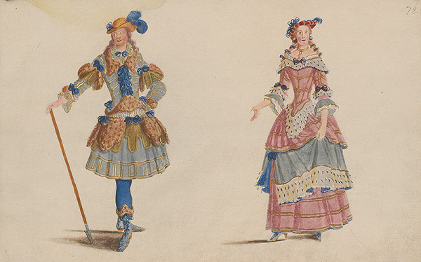 Lodovico Ottavio Burnacini – Figuríny (návrhy na divadelné kostýmy) 