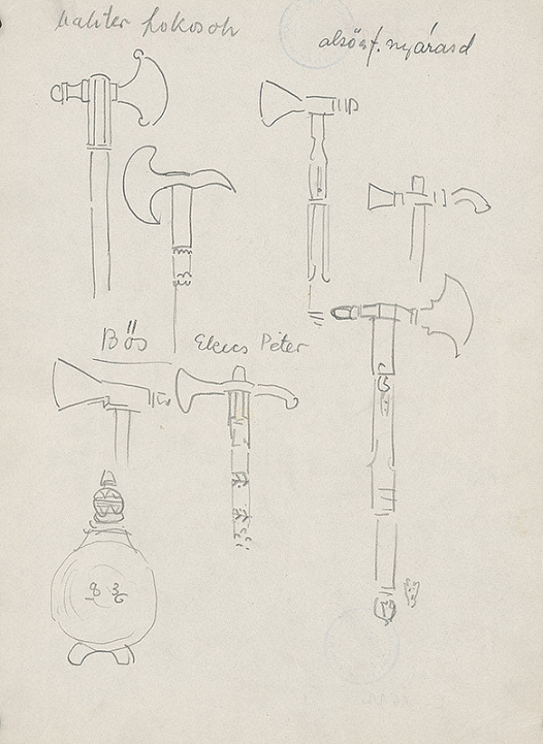 Maďarský grafik z 20. storočia – Náčrty fikošov-valašiek 