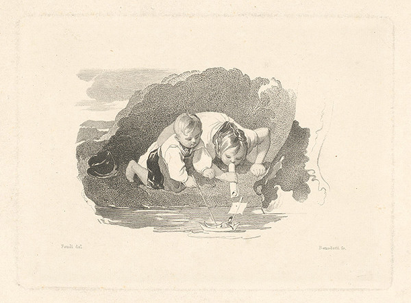 Tommaso Benedetti, Peter Fendi – Deti hrajúce sa s loďkou 