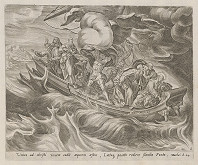 Herman Müller, Gerard de Jode – Spiaci Ježiš s učeníkmi na rozbúrenom mori 