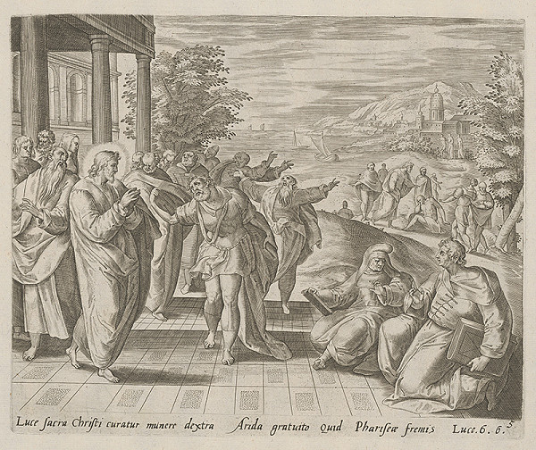 Claes Jansz. Visscher, Maerten van Heemskerck – Uzdravenie človeka s vyschnutou rukou 