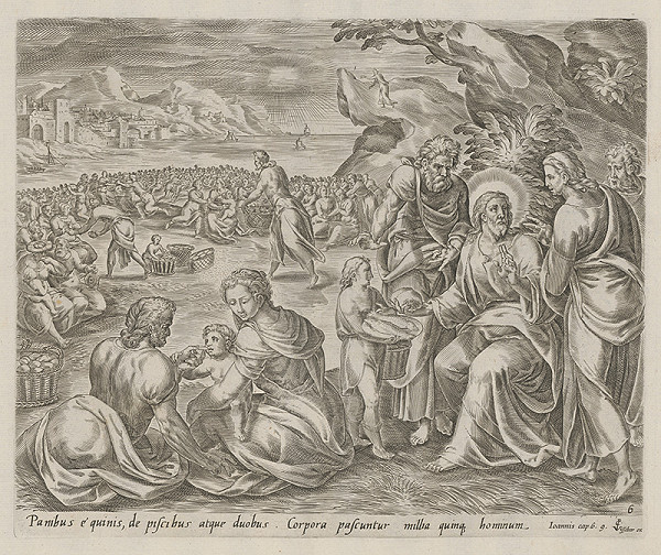 Claes Jansz. Visscher, Neznámy rytec – Rozmnoženie chlebov a rýb 