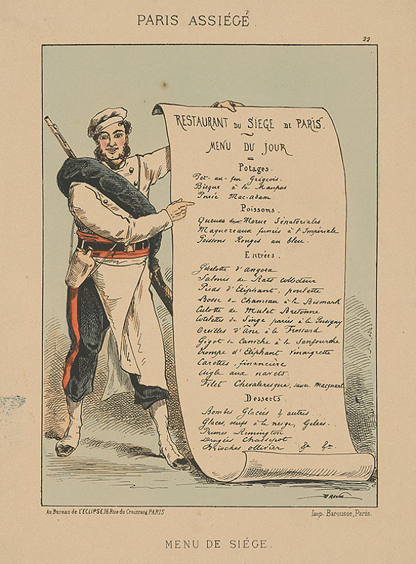 Jules Draner – Jedálny lístok 