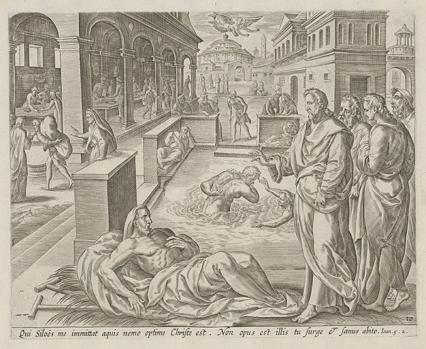 Neznámy rytec, Claes Jansz. Visscher – Ježiš uzdravuje človeka chorého 38 rokov (10) 