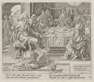 Maerten van Heemskerck, Harmen Jansz Muller – Blahoslavení žiadostiaci, lebo oni potešenia dôjdu. Kristus a žena hriešnica. (2) 