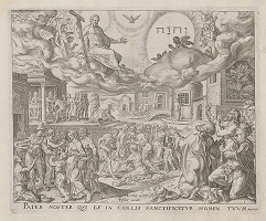 Maerten van Heemskerck, Claes Jansz. Visscher – Otče náš,ktorý si na nebesiach,posväť meno tvoje (1) 