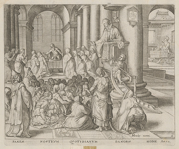 Maerten van Heemskerck, Claes Jansz. Visscher – Chlieb náš každodenný daj nám dnes 