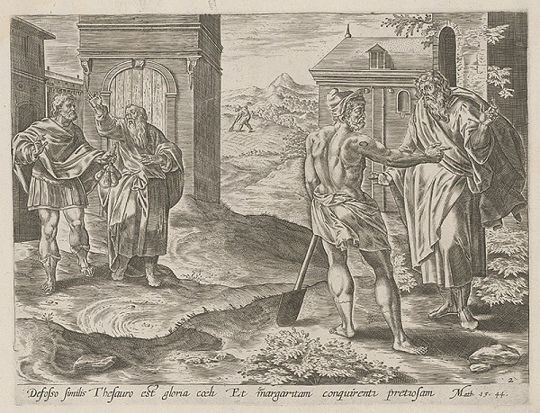 Stredoeurópsky maliar zo 17. storočia – Prirovnanie kráľovstva nebeského k pokladu nájdenému v poli 