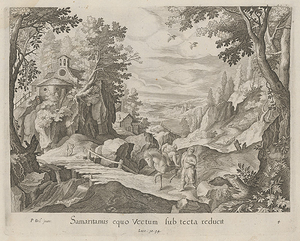 Claes Jansz. Visscher – Samaritán vezie pocestného 