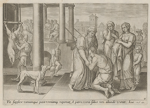 Stredoeurópsky maliar zo 17. storočia – Príbeh o stratenom synovi-návrat 