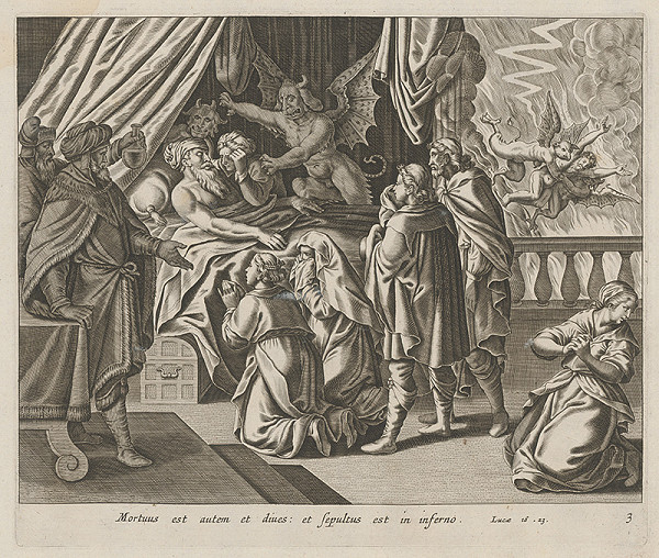 Stredoeurópsky maliar zo 17. storočia – Príbeh o bohatcovi a Lazarovi 