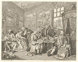 William Hogarth – Manželstvo podľa módy 1. 