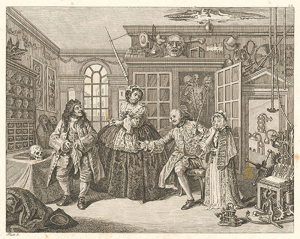 William Hogarth – Manželstvo podľa módy 3. 