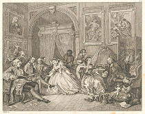 William Hogarth – Manželstvo podľa módy 4. 