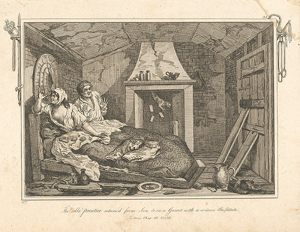William Hogarth – Usilovnosť a zaháľka 7.