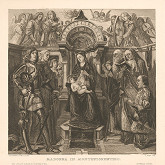 Ludwig Kühn, Giovanni Santi, Eduard Büchel – Madonna so svätcami a donátorom 