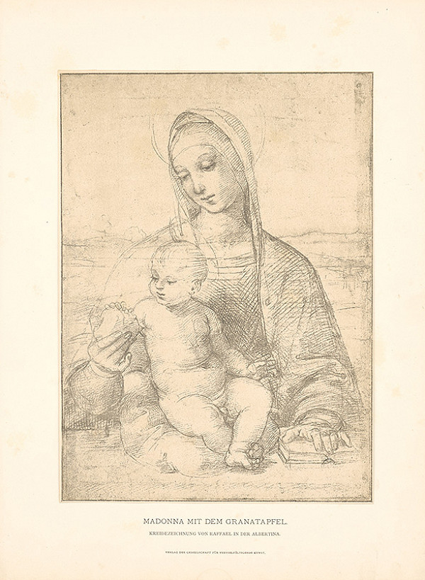 Raffael – Madona s granátovým jablkom 