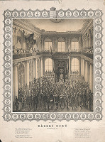 Joseph Lanzedelli ml. – Prísaha palatína v Zrkadlovej sieni Primaciálneho paláca 