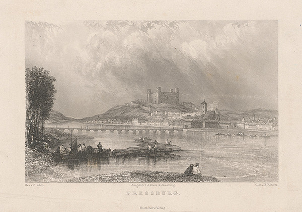 Edward Roberts, Karol Klette z Klettenhofu – Bratislava v 19. storočí - pohľad z juhu 