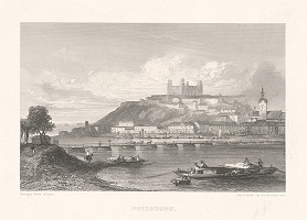 Adolphe Rouargue, Émile Rouargue – Bratislava v 19. storočí - Pohľad z juhu 