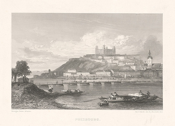 Adolphe Rouargue, Émile Rouargue – Bratislava v 19. storočí - Pohľad z juhu 