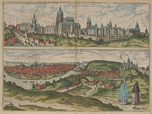 Joris Hoefnagel, Franz Hogenberg – Pražský hrad. Pohľad na Prahu (Dvojobraz) 