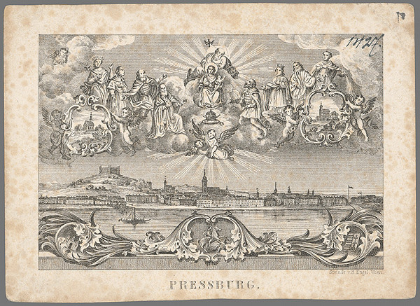 H. Engel – Bratislava v 19. storočí - pohľad z juhu 