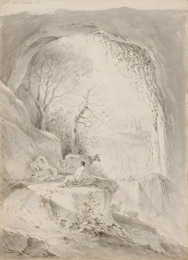 Franz Brudermann – Krajina s rodinou pastiera 