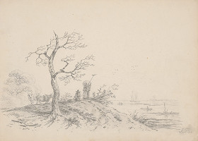 Franz Brudermann – Krajina s pastierom 