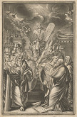 Johann Jacob von Sandrart, Elias Christoph Heiss – Mojžiš ukazuje prikázania Izraelu 