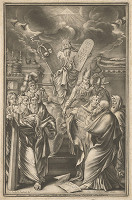 Johann Jacob von Sandrart, Elias Christoph Heiss – Mojžiš ukazuje prikázania Izraelu 