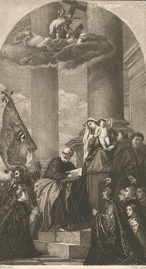 Ludwig Kühn, Titian – Madona so svätcami a členmi rodiny Pesaro