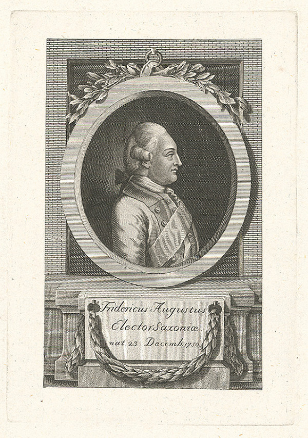 Stredoeurópsky grafik z 18. storočia – Fridrich August I. Saský 