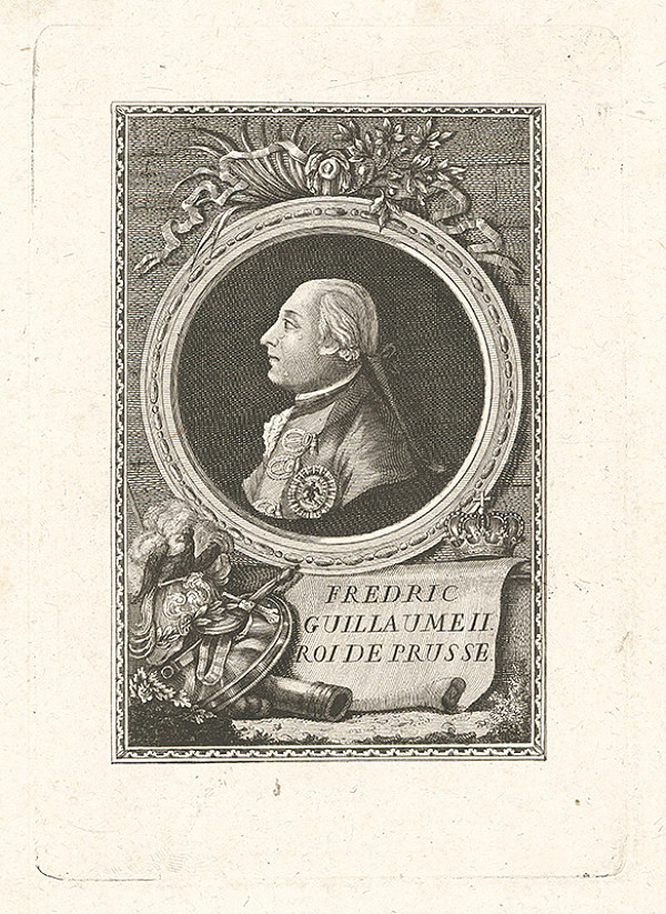 Stredoeurópky grafik z konca 18. storočia – Friedrich Wilhelm II. Pruský 