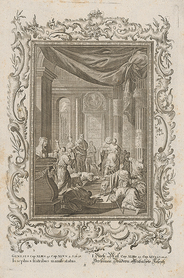 Stredoeurópsky grafik z 18. storočia – Bratia sa kajajú pred Jozefom 