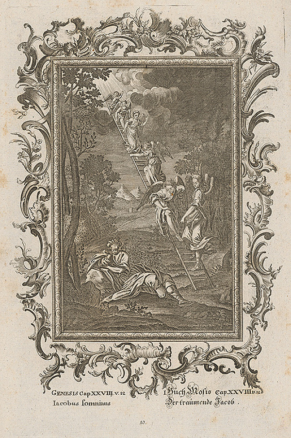 Stredoeurópsky grafik z 18. storočia – Snívajúci Jakub 