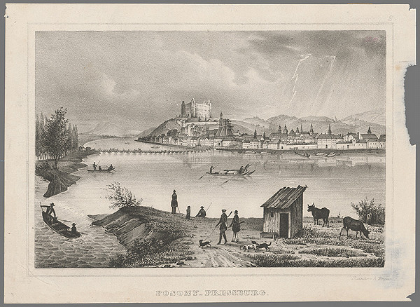 August Kneisel, Ignaz Josef Weissenberg – Bratislava z juhovýchodu 