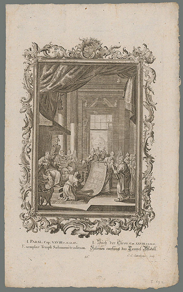 Carl Guttenberg – Dávid dáva Šalamúnovi plán chrámu