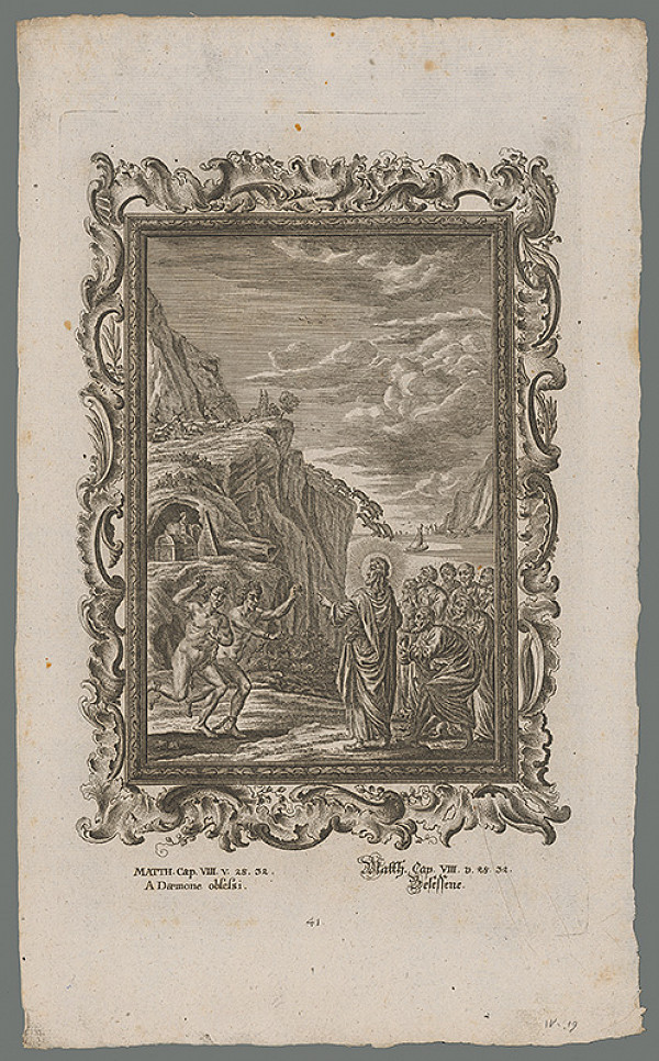 Andreas Hoffer – Kristus prevteľuje dvoch diablov do čriedy svíň 