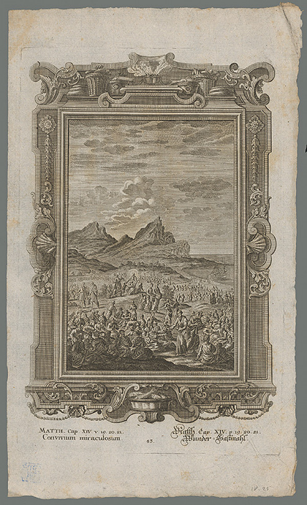 Stredoeurópsky grafik z 18. storočia – Zázračná hostina 