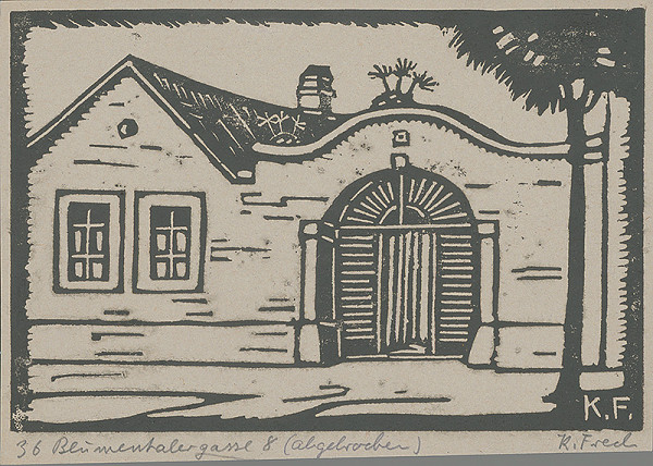 Karol Frech – Dom na Blumentálskej ulici č. 8 (Blumentalergasse), zbúraný 