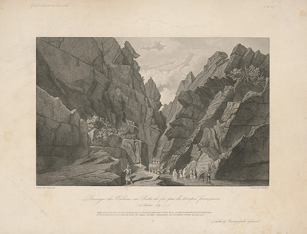 William Skelton, Adrien Dauzats – Prechod francúzskeho vojska cez Bibans 