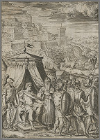 Agostino Carracci, Giacomo Franco, Bernardo Castello – Vojenská antická scéna II. 