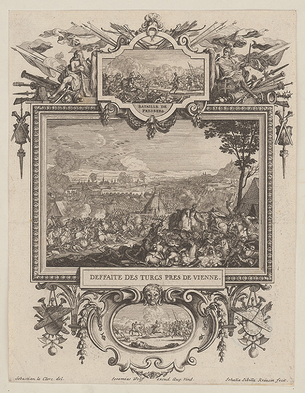Johana Sibilla Kräusin, Sebastien Le Clerc st. – Turecká bitka pri Viedni a Bratislave 