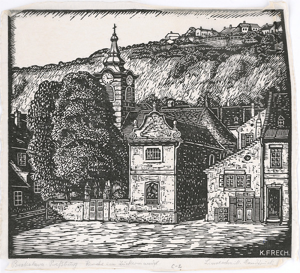 Karol Frech – Kostol na Zuckermandli v Bratislave 