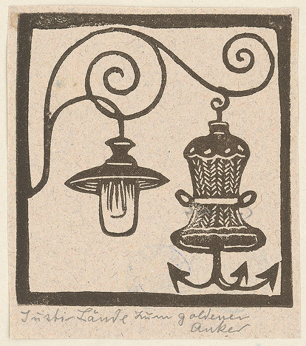 Karol Frech – Vývesný štít v Bratislave - Zvon k zlatej kotve 