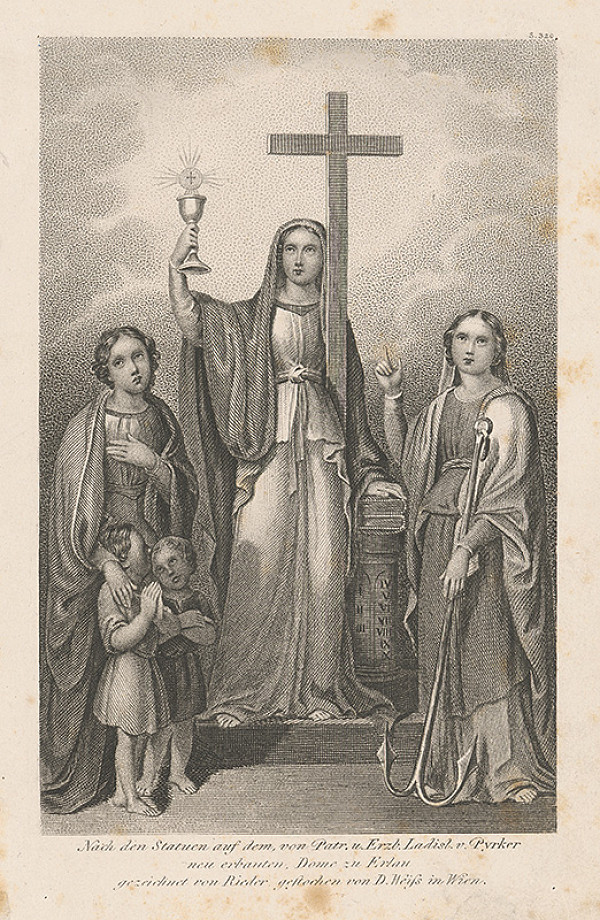 David Weiss, Wilhelm August Rieder – Sochy na bazilike v Egri v Maďarsku  