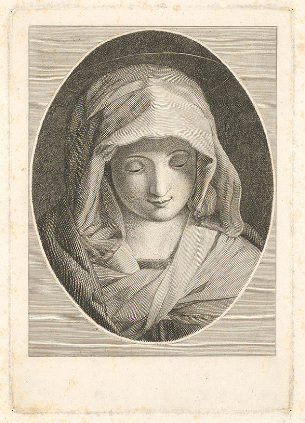 Stredoeurópsky grafik z 18. storočia – Panna Mária 